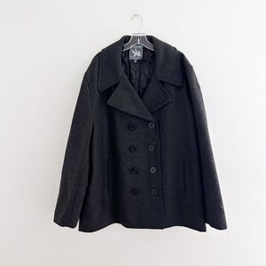 Mens I. Spiewak & Sons Wool Peacoat Jacket Double Breasted Coastal Style